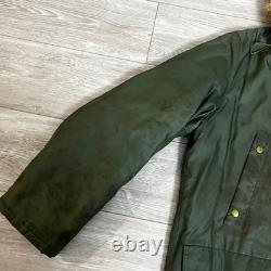 Vintage 50's Great Western Waxed Parka Talon Zip Fur Hood Outdoor Hunting Jacket