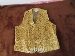 Vintage 50s LEVIS WESTERN WEAR Big E Shorthorn Poker Vest Buttonup RARE