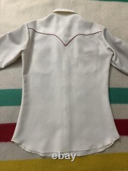 Vintage 60s 70s HBarC Western Pearl Snap Buttonup Rockabilly L Large 21.5x31.5