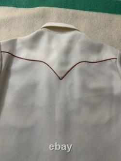 Vintage 60s 70s HBarC Western Pearl Snap Buttonup Rockabilly L Large 21.5x31.5