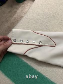 Vintage 60s 70s HBarC Western Pearl Snap Buttonup Rockabilly L Large 21.5x31.5