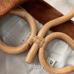 Vintage 60s Leather Fringe Jacket Western Motorcycle L 42 Hippy Southwest Rodeo