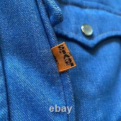 Vintage 70s Genuine Levis Orange Tab Chambray Shirt Sz Large Denim Jacket RARE