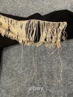 Vintage 70s H Bar C California Ranchwear Fringe Western Cowboy Shirt Size 17