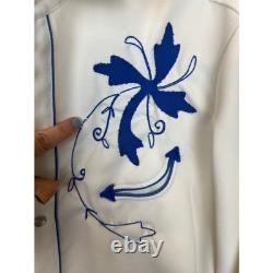 Vintage 70s H Bar C California Ranchwear Western Embroidered Cowboy Shirt -XL