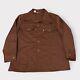 Vintage 70s Levi's Cattleman Shirt Jacket Western Butterfly Collar Brown Size L