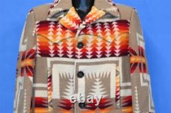 Vintage 70s PENDLETON HARDING BLANKET COAT WESTERN WEAR WOOL JACKET MEN'S SZ 40