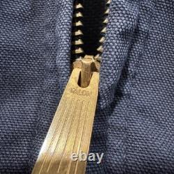 Vintage 70s Saddle King Western Jacket XL Aztec Trim Talon Zip Workwear Coat