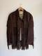 Vintage 70s Suede Fringe Jacket Western Boho Leather Coat University Skaq Sz L