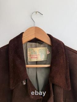 Vintage 70s Suede Fringe Jacket Western Boho Leather Coat University Skaq Sz L