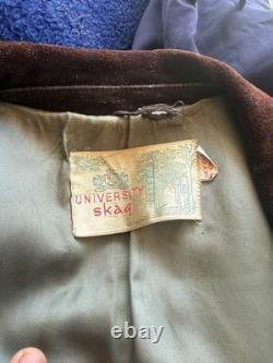 Vintage 70s Suede Fringe Jacket Western Boho Leather Coat University Skaq Sz L