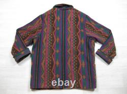 Vintage 80s Miller Stockman Wool Blend Jacket Women's (L) Aztec Southwest USA
