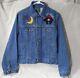 Vintage 80s Sundance Denim Jacket Moxie Lily & Wolf Schlien Western USA L Bears