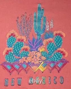 Vintage 90's T Shirt Desert Western Scene New Mexico Single Stitch Made In USA L