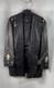 Vintage 90s Italy Women's Black Leather Genuine Crocodile Skin Ornate Jacket L