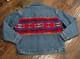 Vintage 90s Large Pendleton High Grade Western Wear Aztec Wool Back Jean Jacket