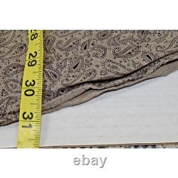 Vintage 90s Plains Pearl Snap Paisley Western Shirt Mens XL Sandy Beige Black