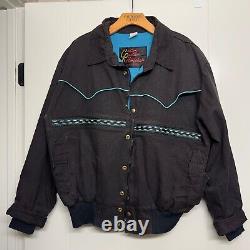 Vintage 90s Rustler Horsehair Western Ranch / Riding Jacket (Mens Large)