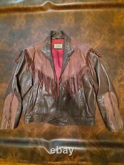 Vintage Adam Spencer Fringed Leather Jacket