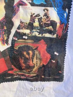 Vintage Antique Tees Dallas T Shirt Western Cowgirl Native American Indian Sz L