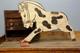 Vintage Antique Wood Horse Primitive Folk Art Western Cowboy Ride On Toy Old