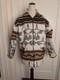 Vintage Aztec Native Southwestern Wool Coat withThunderbirds-XL