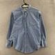 Vintage Banana Republic Shirt Mens Large Blue Western Pearl Snap Chambray 80s
