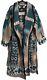 Vintage Beacon Blanket Robe Western Native Pattern Southwest Americana Aztec XL