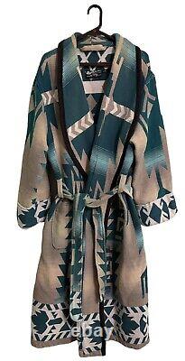 Vintage Beacon Blanket Robe Western Native Pattern Southwest Americana Aztec XL