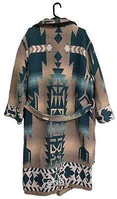 Vintage Beacon Blanket Robe Western Native Pattern Southwest Americana Aztec XL