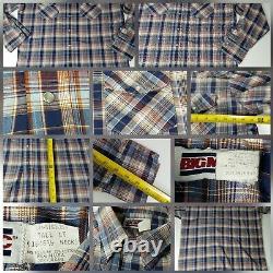 Vintage Big-Mac Plaid Pearl Snap Button Up Shirt USA Mens Size Extra Large