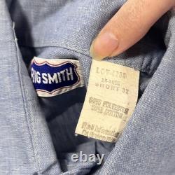 Vintage Big Smith 70s Western Chambray Embroidery Disney Princess Cinderella