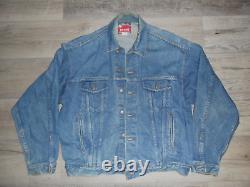 Vintage Big Smith Western Outerwear Denim Jacket Lot 7146 Size L 100% Cotton USA