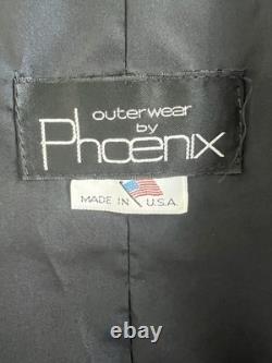 Vintage Black Phoenix 1980's suede fringe western jacket in size large