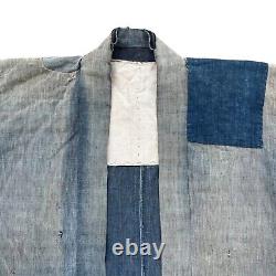 Vintage Boro Denim Kimono 3/4 Shirt