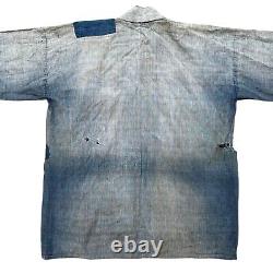 Vintage Boro Denim Kimono 3/4 Shirt
