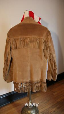 Vintage Buckskin Fringe Jacket