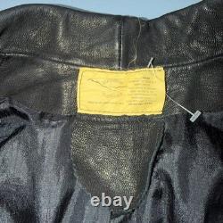 Vintage Buckskin Montana Jacket Black Leather Fringe Western Leather Cowboy 70s