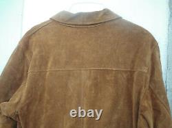 Vintage Buckskin suede Leather Shirt Men's L Great Condition Tagged Berman