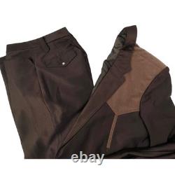 Vintage Buffalo Country Western Wear Brown 2 Piece Suit Pearl Snap Pants 42R 34