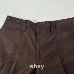 Vintage Buffalo Country Western Wear Brown 2 Piece Suit Pearl Snap Pants 42R 34