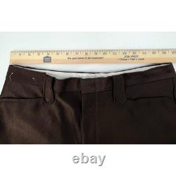 Vintage Buffalo Country Western Wear Brown 2 Piece Suit Pearl Snap Pants 42R 34