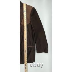 Vintage Buffalo Country Western Wear Brown 2 Piece Suit Pearl Snap Pants 42R 34 Vintage Buffalo Country Western Wear Brown 2 Piece Suit Pearl Snap Pants 42R 34