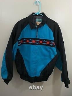 Vintage Canyon Guide Mens Large Western Aztec Cowboy Jacket Lined Made in USA