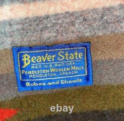 Vintage Chief Joseph Pendleton Beaver State Wool Camp Western Blanket 53 X 31.5