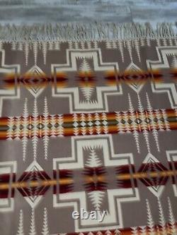 Vintage Chief Joseph Wool Pendleton Beaver State Southwest Aztec Western Blanket