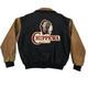 Vintage Chippewa Boots USA Varsity Jacket Mens Large Wool Leather Western