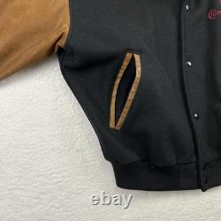 Vintage Chippewa Boots USA Varsity Jacket Mens Large Wool Leather Western Vintage Chippewa Boots USA Varsity Jacket Mens Large Wool Leather Western