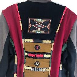 Vintage Coloratura Size Large Southwestern Western Wool Coat Jacket Colorful