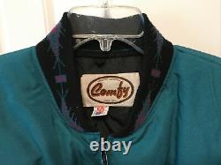 Vintage Comfy 70s Down Puffer Western Ranch Jacket Mens Medium Large Women Large